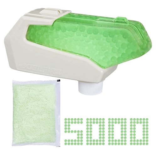 Nerf Pro Gelfire Nightfall Hopper & 5000 Glow in The Dark Dehydrated Rounds Pro Gelfire Blasters, Ages 14 & Up