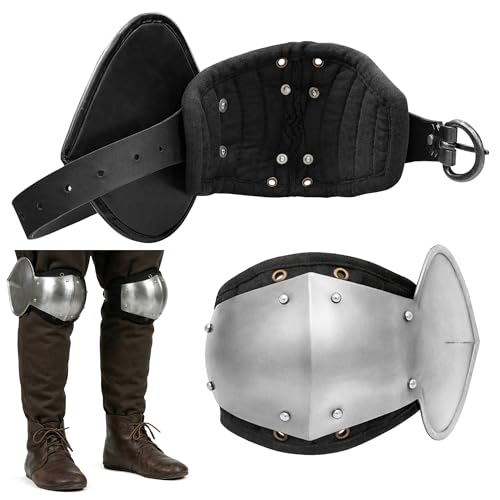 Armadura medieval de pierna de acero para LARP combates SCA y recreación natural