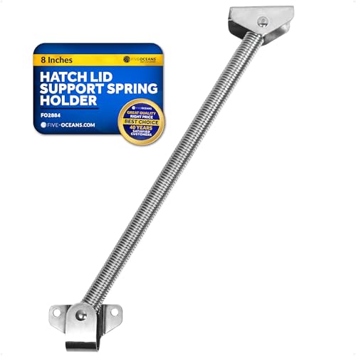 Five Oceans 8-Inch Hatch Lid Support Spring - 316 Stainless Steel Marine-Grade Corrosion-Resistant Boat Hatch Lift Support - FO2884
