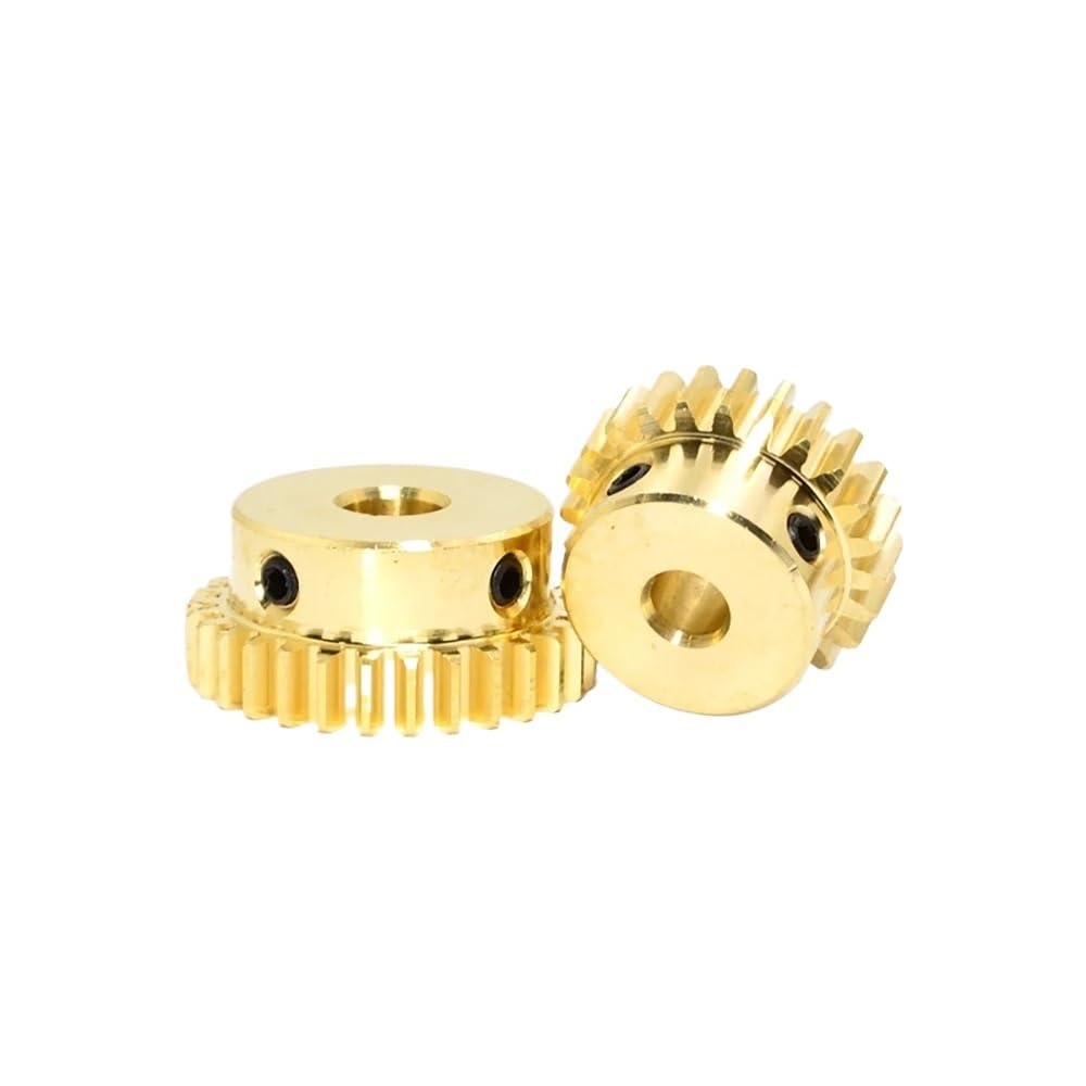 1Pcs 0.5M 20T-60T Spur Gear Brass Pinion Step Gear 0.5 Mod 20 Teeth - 60 Teeth Bore 5mm(26 Teeth)