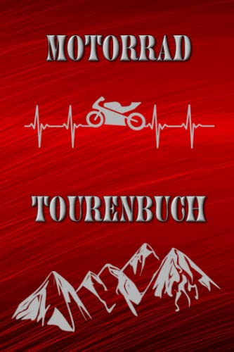 Tourenbuch Motorrad Reisetagebuch Motorradtouren Motocross Strecken Logbuch...