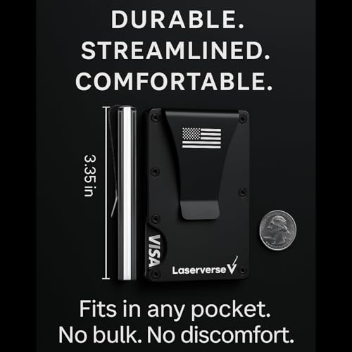 Trump Wallet for Men - Minimalist, Slim, Durable, Stylish- RFID Blocking Wallet with Money Clip - Metal Card Holder -Great for Dad- Luxury Gift Box (Trump Fight!, Crimson Red)4