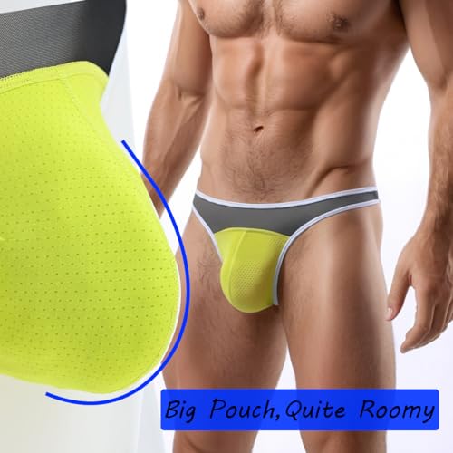 Mens Thongs with Ball Pouch Bulge Enhancing T-back Thongs,Low Rise and Sexy,High Breathability G-strings4