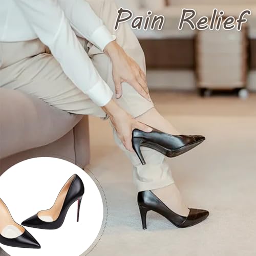 Image of 12PCS Clear Metatarsal Pads for Arch Support Soft Gel Insoles for Plantar Relief of metatarsalgia