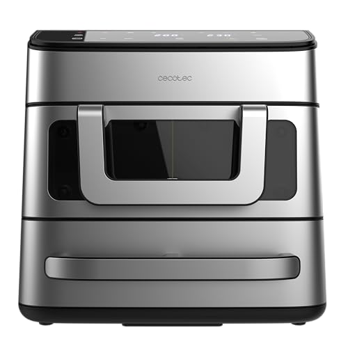 Cecotec Friggitrice ad Aria e Forno 18L Cecofry FoodCourt 18000 4Pizza+. 2700W, Forno Pizza...