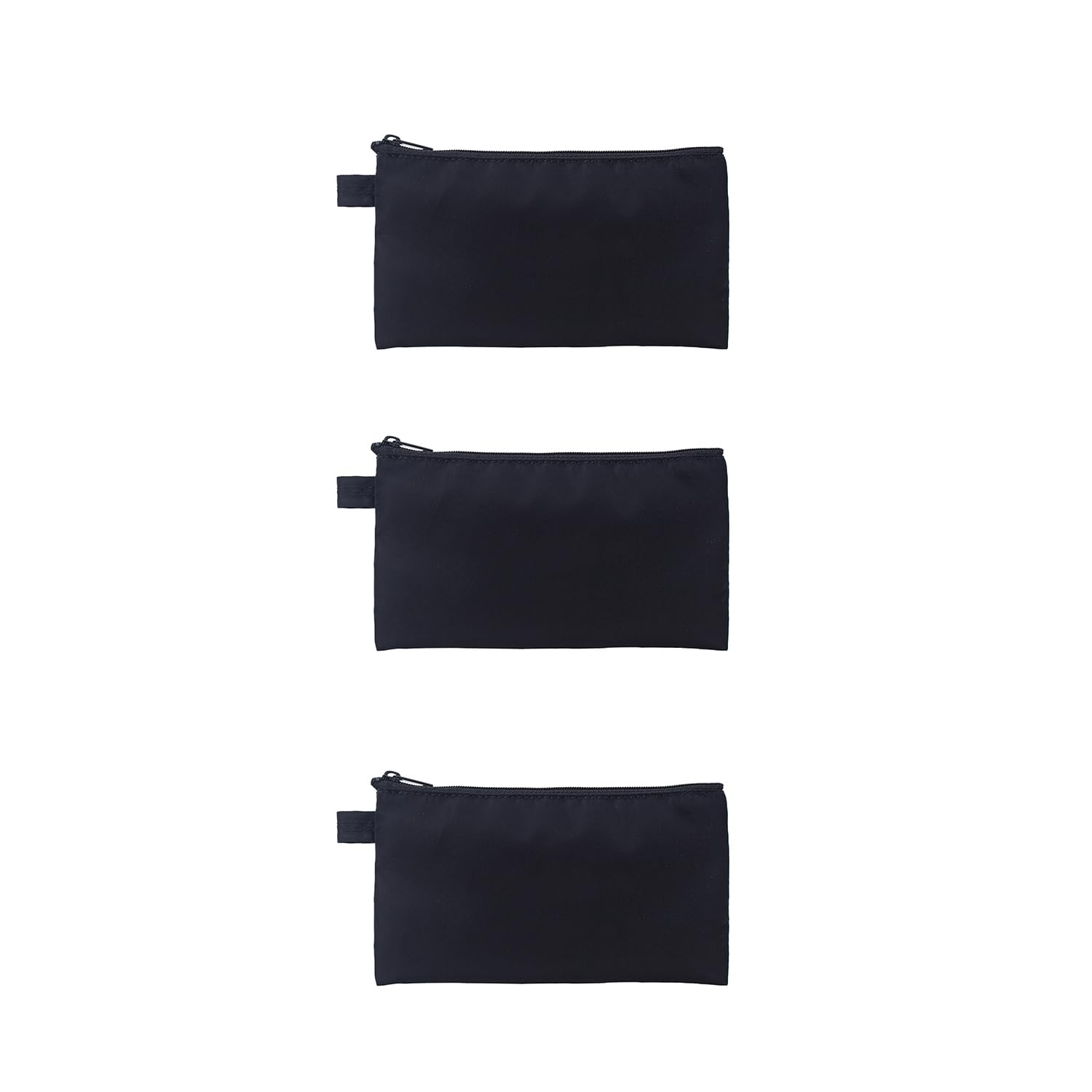 YONBEN Money Bank Deposit Bag with Zipper Lightweight Money Holder Nylon Waterproof Coin Change Bag (Black,3)