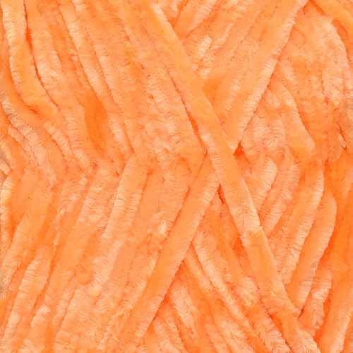 Image of M.G Chunky Velvet Yarn, Gulmarg ON-SI 400 GMS - Best Used with Knitting Needles, Crochet Needles - Wool Yarn for Knitting - Art-BACD