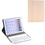 5 J&H Funda para iPad 3, funda de piel sintética para iPad 4, teclado inalámbrico Bluetooth para iPad 2, iPad 3 (nuevo iPad), iPad 4 (iPad con pantalla Retina)