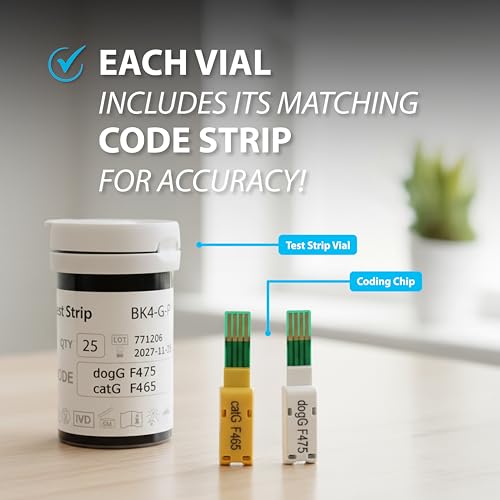 Easy Touch Pet Glucose Test Strips for Dogs & Cats (50 Count)