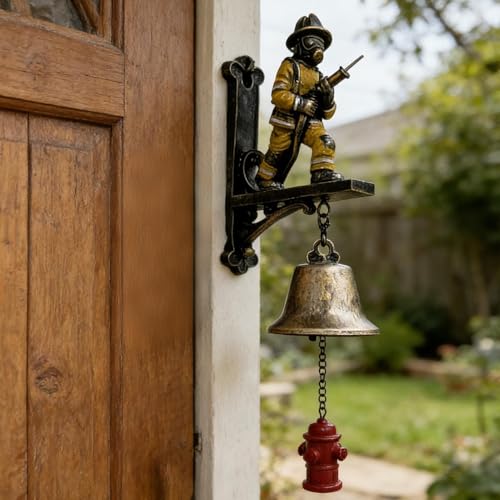 Sonneur de porte pompier commémorative, le cadeau de décoration murale idéal - 4