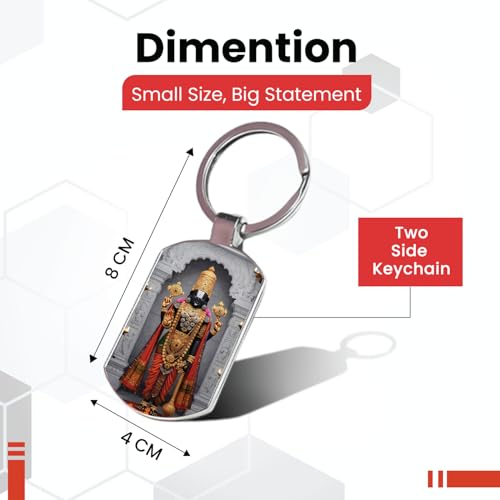 Image of Stylish Metal Keychains with Permanent Glossy Print - Inspirational Quotes & Spiritual Designs - Perfect Key chains for loved ones, Personal Use, Gifts & Return Gifts