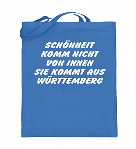 Sac en toile de jute humoristique bleu afficher votre style unique