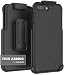 iPhone 7 Plus (5.5") Belt Case, Encased (Thin Armor) Hybrid Shell w/Secure-fit Holster Clip (Jet Black)