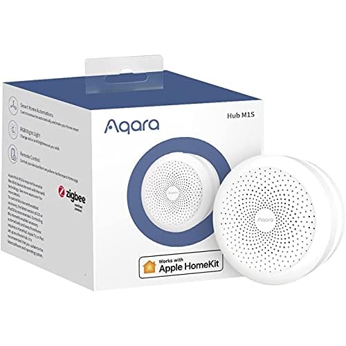Aqara Smart Home Zentrale M1S, für Automatisierung, Drahtlose Smart Home-Bridge für Alarmanlage, Monitor und Fernbedienung, Unterstützt Siri, Alexa, Google Assistant, HomeKit und IFTTT