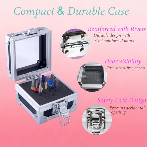 Rangement pour perceuse à ongles compact protégeant de la poussière pour ne plus perdre vos outils - 4