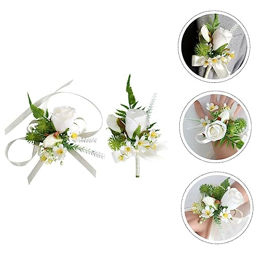 Boutonnière mariage sans flétrissement et corsage synthétique adaptable
