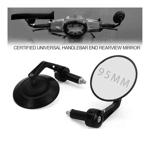 Rétroviseurs universels de guidon 95MM réglables pour moto et vélo tout-terrain