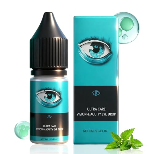 Gotas lubricantes para ojos, solución hidratante de 10 ml, gotas para ojos para lentes de contacto con hidratación duradera, fórmula de ocular estéril, líquido para el cuidado de oj