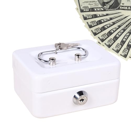 Qutalmi de caudales con cerradura, de dinero con llave, de dinero con llave, de dinero con cerradura, de dinero y cajas de cheques para oficinas en casa