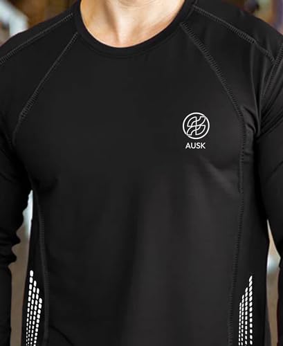 Image of AUSK Men Polyester Tshirt || Mens Full Sleeve Sports Regular Fit T-Shirt