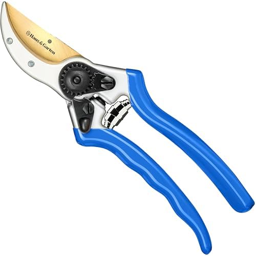 Haus & Garten ClassicPRO 8.5" Professional Premium Bypass Pruning Shears - Use As Pruners, Garden Shears, Heavy Duty Handheld Pruning Shears For Gardening, Clippers, Pruner Scissor Tool - Thumbnail 5
