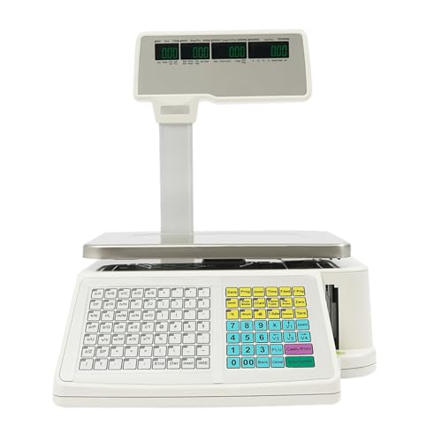 Báscula electrónica con impresora y precisión 0.02 lb miniatura 7