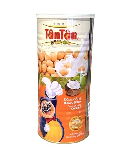 Image of 1 Pack - Coconut Peanuts - Dau Phong Nuoc Cot Dua - 9 Oz per Can