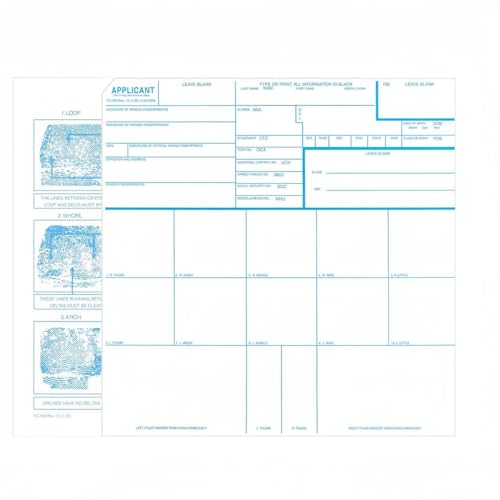 SolaceWood Fingerprint Cards FD-258, Instructions,11-1-20 Newest Version-10 Pack