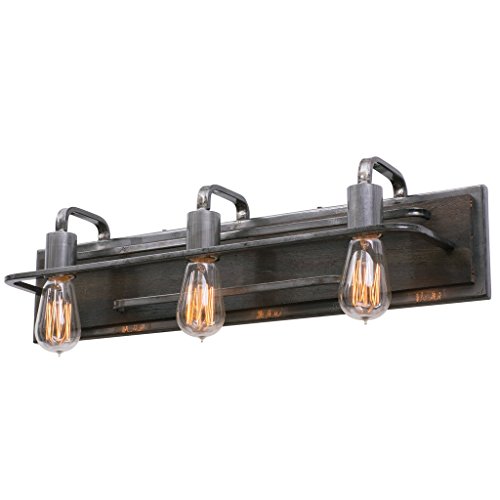 Varaluz Lofty 3-Light Bath/Vanity Fixture - Steel Finish #TOP23