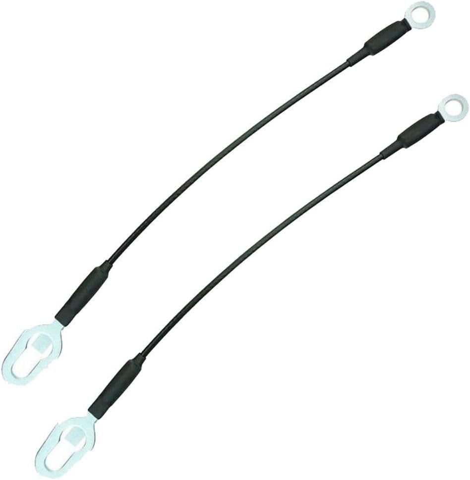 MANCHE Tailgate Tail Gate Cables Pair Set of for Dodge for Ram 1500 1994-2001 for Ram 2500/3500 1994-2002 Steel Rear 2pc Black BDA38412 38522X2