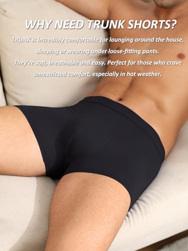 Men's Soft Trunk Underwear Comfortable Short Leg Underpanties 3 Pack4