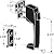 Prime-Line K 5071 Contemporary Push Button Latch, 1 Pack, Black
