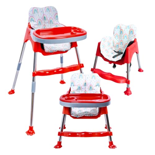 Image of My Giraffe Coco Baby High Chair, Red - Rainbow