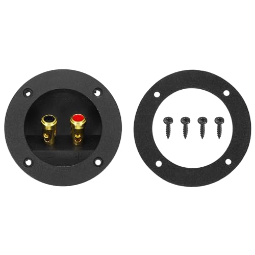 Subconector de enchufe de subwoofer de 2 vías redondo con bornes de resorte dobles