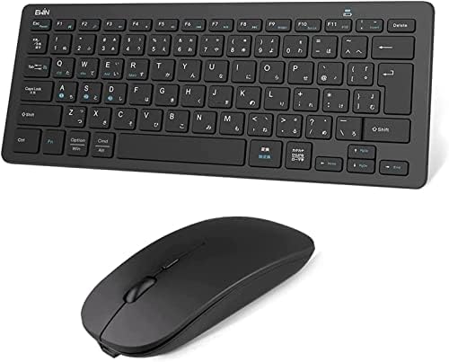 （05:00時点） Ewin キーボード ワイヤレス マウスセット bluetooth JIS日本語配列 ios android Windows mac対応 iphone ipad パソコン スマホ タブレット 三つデバイス自由に切替え ブルートゥース マウス 3段階DPI 超薄型 軽量 日本語説明書 ブラック