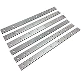 DW734 Planer Blades Knives for DeWalt DW734 7342 Thickness Planers with 12.5 inch HSS Replacement Heat Treated Double edge 2 Set (6 pcs)