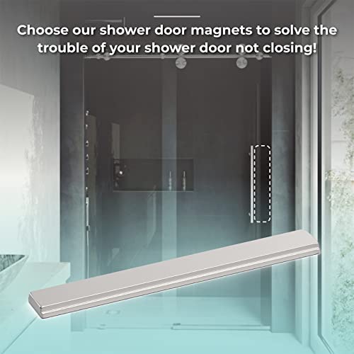 Grongu Shower Door Magnet - 3 In Long Glass Shower Door Magnet - Replacement Magnet For Strike Jamb Shower Doors Swing Shower Doors Shower Door Handles #TOP6