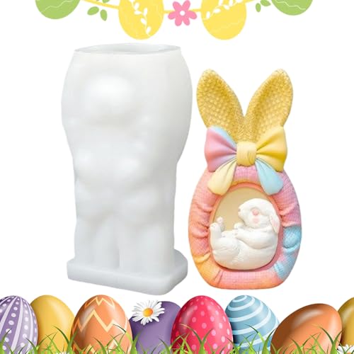 Molde de silicona en forma de nel, molde de silicona reutilizable 3D, moldes de cera, para el período de primavera y para hacer pasteles, fundición de resina, jabón, velas, chocolate y dulces
