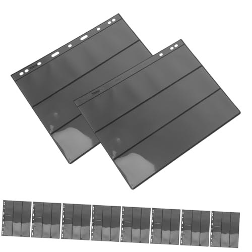 DIYEAH Página Almacenamiento Sellos De Doble Cara 10 Hojas Pvc Accesorios Coleccionistas Suministros Sellos Repuestos Álbumes