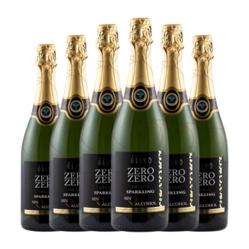 Élivo Zero Sparkling sin alcohol 75 cl Espumoso rosado (Caja de 6 Botellas de 75 cl)