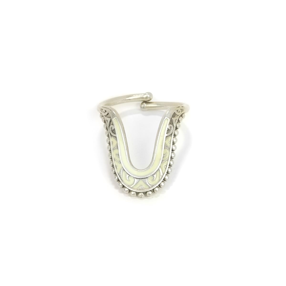 by Caratlane Mandala Ring in Oxidised 925 Silver for women-image-14