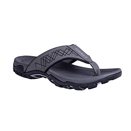 Image of Mens Flip Flops Comfort Sport Thong Sandals for Indoor Outdoor Casual Beach Flip Flops for Men with Arch Support