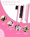 Slick Back Hair Brush, Edge Brush, Hair Accessories Comb Set 3Pcs, Rat Tail Comb for Parting Hair, Teasing Comb for Add Volume Fullness, Edge Brush for Edge Control Black Hair
