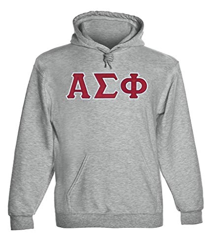 Fashion Greek Alpha Sigma Phi Twill Letter Hoody