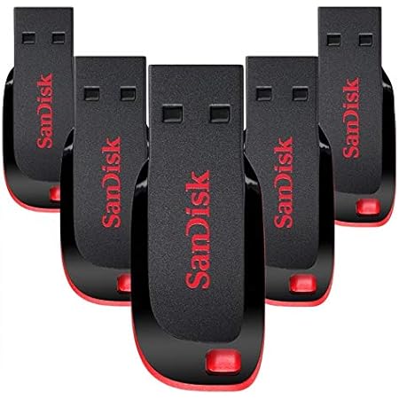 SANDISK CRUZER BLADE SDC50 USB 2.0 PENDRIVE(16GB)PACK OF 5