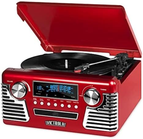 Victrola 50's Retro 3-Speed Bluetooth Turntable with Stereo