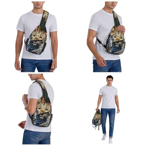 Bolso cruzado estilo sling unisex negro miniatura 7