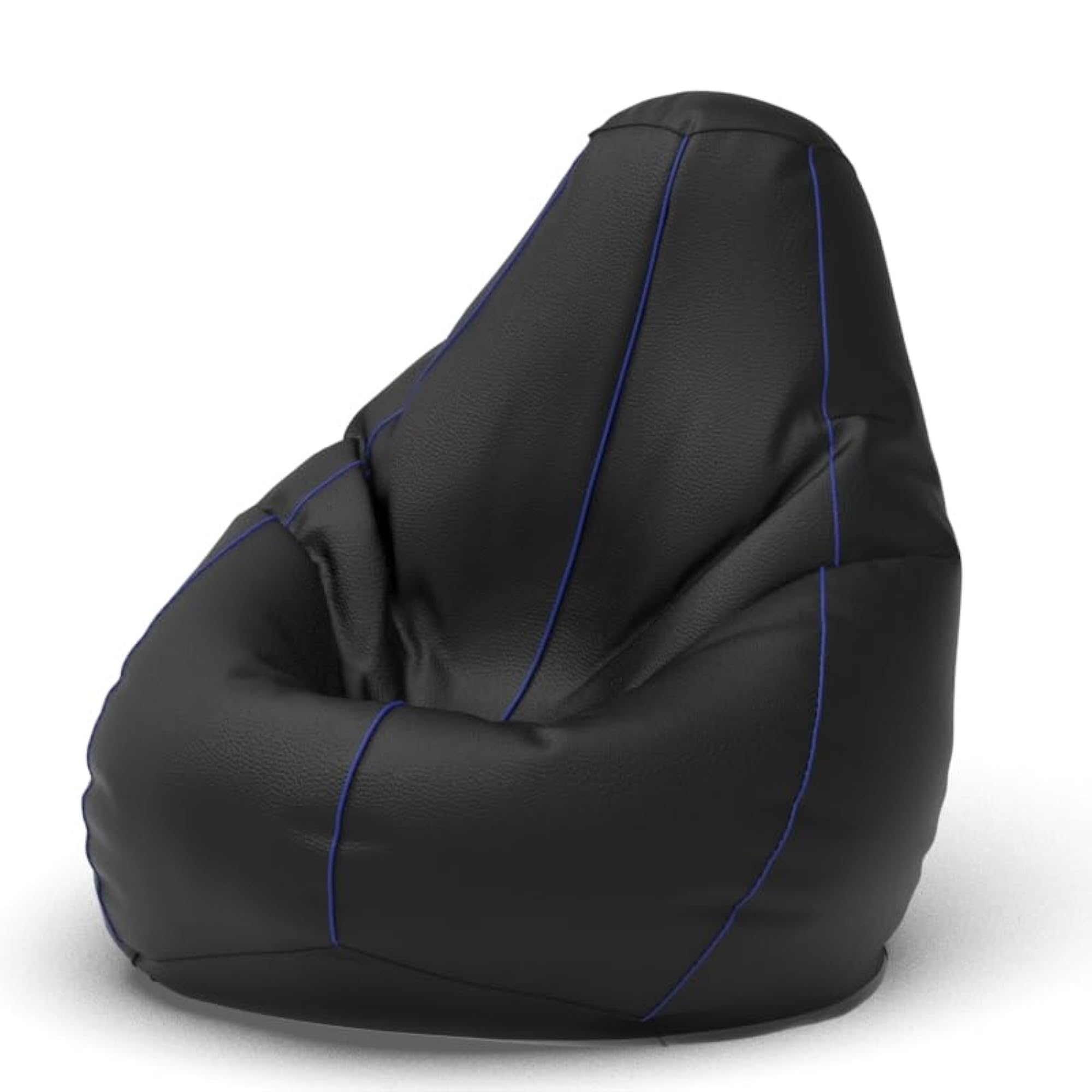 Bean Bag Chair Cover, Black & Blue