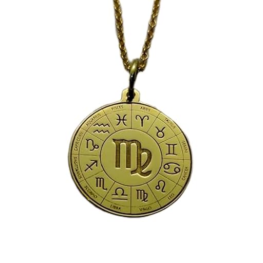 Collar de plata de ley 925 de 28 mm | Cadena de 45 cm | Colgante de Virgo | Amuleto del signo zodiacal de Virgo | Amuleto del signo astrológico de Virgo | Grabado con baño de oro de Virgo | 00761 | Ya disponible en tu tienda friki favorita! En mundofriki.es!