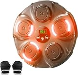 QWAXTRIW Máquina de Boxeo Musical, máquina de Boxeo Inteligente Bluetooth montada en la Pared, Equipo de Boxeo para Entrenamiento de Boxeo, máquina Objetivo de Boxeo para Entrenamiento en